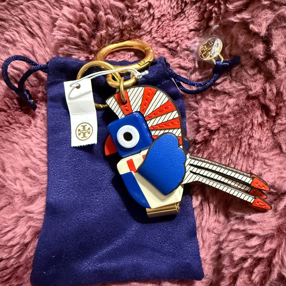Tory Burch Toucan Bird Keychain/Bag Charm